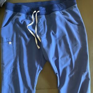 Figs Blue Denim Women's Scrub Bottom Size Petite XL Cargo